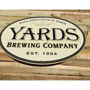 Yards Brewing Company 32 By 23 Sign Metal Visual Decor Wall Glass Bar